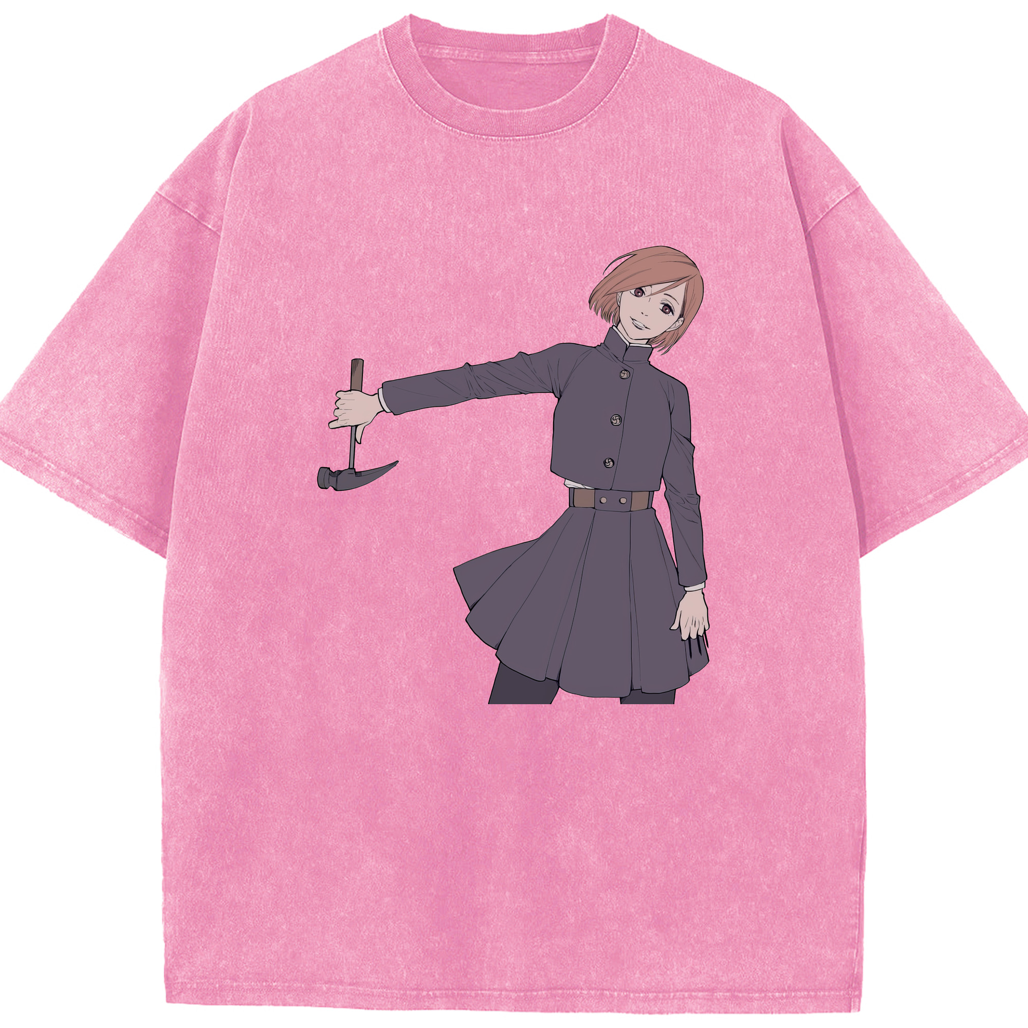 （画像用） 呪術廻戦 Jujutsu Kaisen 綿100% ヴィンテージ風 半袖Tシャツ（フロントプリント）